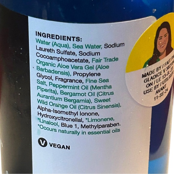 Lush Kitchen Exclusive Freeze Peppermint Sea Salt Shower Gel Body Wash NWT - Picture 7 of 12